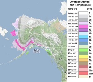 Alaska USDA Zones