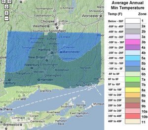 Connecticut usda zones