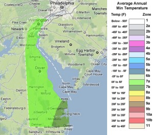 Delaware USDA Zones