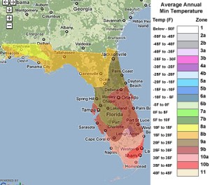 Florida USDA Zones