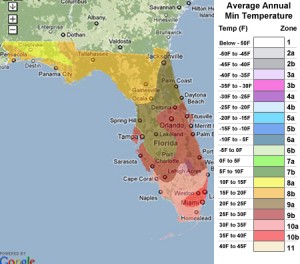 Florida USDA Zones