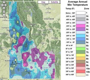 idaho usda zones