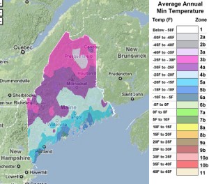 Maine usda zones