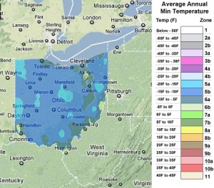 Ohio usda zones